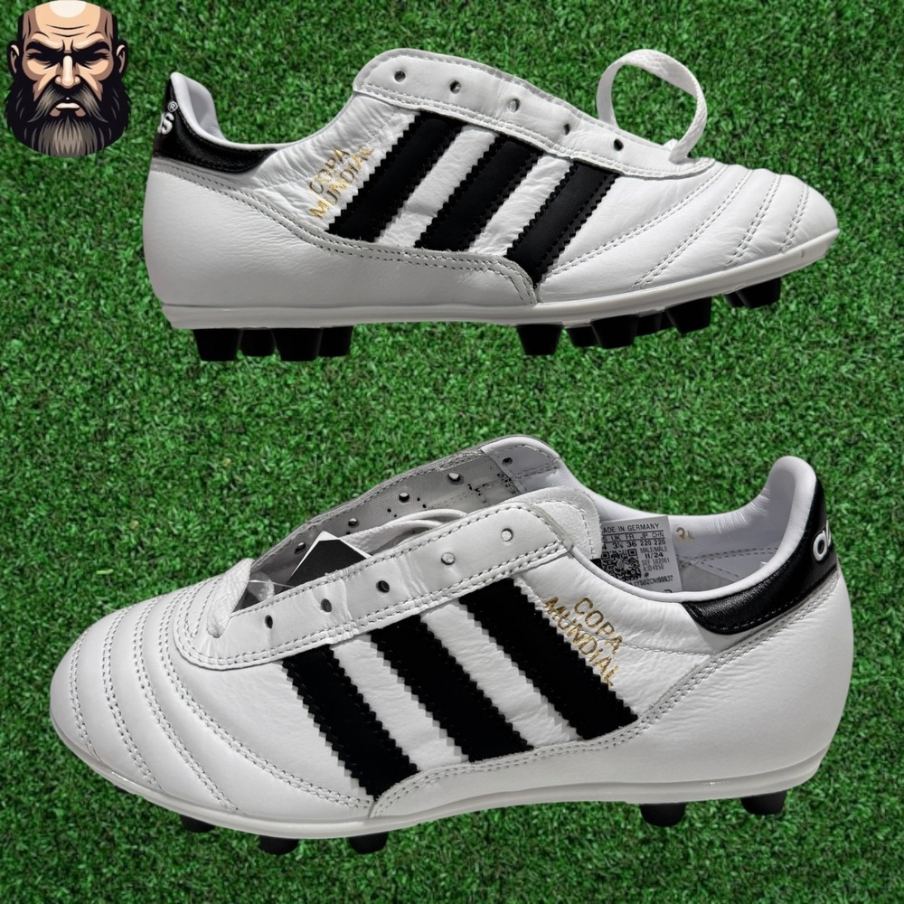 Adidas Copa Mundial Soccer Cleats White/Black ID4050 Men's Size 4